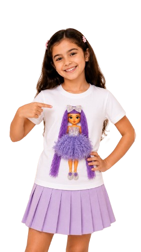 Happy Girl with Cookie T-Shirt